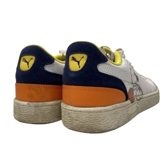 Puma Peanuts x Ralph Sampson ‘Snoopy’ White Graphic Low Top Sneakers, Men 10.5 - Picture 4 of 6